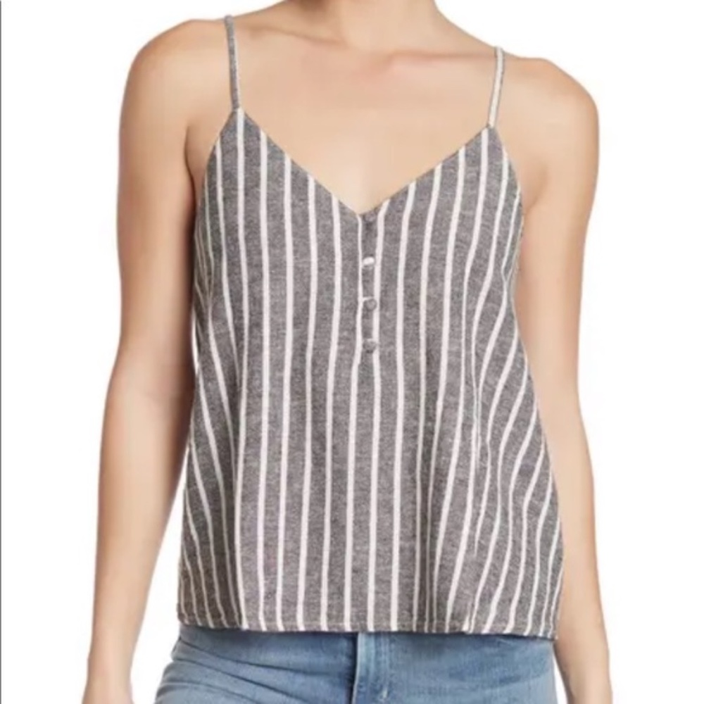 Abound Striped Linen Blend Tank Top